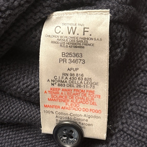 Burberry blue Hooded Cardigan with Elbow Patches - Picture 6 of 7